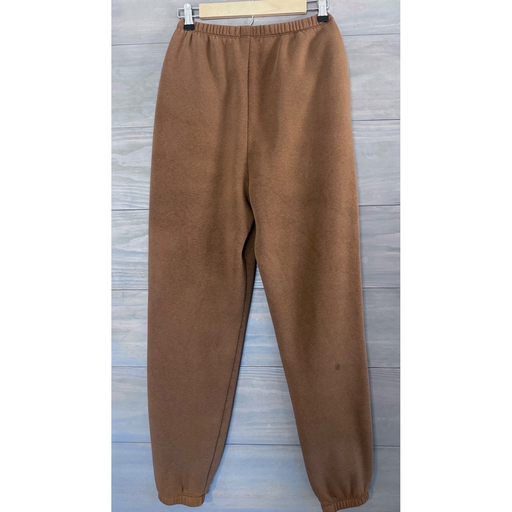 Nuuds Classic Sweatpant Chocolate Brown Fleece‎ Joggers Womens Size S - Picture 5 of 9